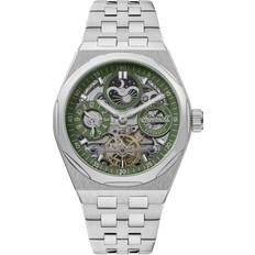 1892 The Broadway Automatic Green and Silver Bracelet, Silver, Men