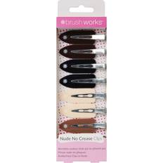 Haarklemmen Brushworks Nude No Crease Hair Clips Pack of 8