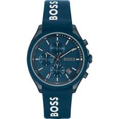 HUGO BOSS Blue-Plated Chronograph Watch Dark Blue