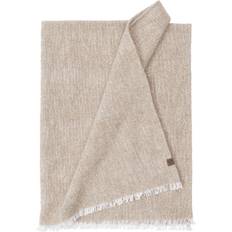 Ernst plaid Tæppe Naturfarvet, Hvid, Beige (180x130cm)