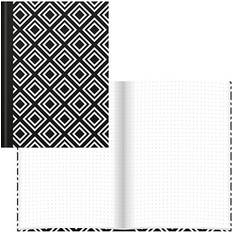 Office Supplies RNK Verlag Notebook Black White Rhombus DIN A5 70 g/m²