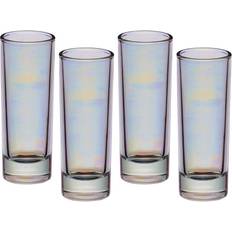 Best Shot Glasses BarCraft Four Iridescent Tall Shot Glass