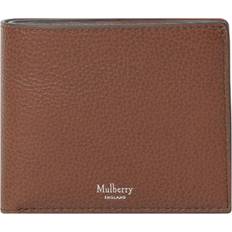 Mulberry Wallets Mulberry Eight Card Small Classic Grain Leather Wallet Brown Oak