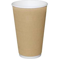 Fiesta Recyclable Coffee Cups Ripple Latte Glass