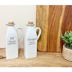 Oil- & Vinegar Dispensers Geko of 2 Ceramic Dressing Oil- & Vinegar Dispenser
