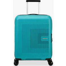 American Tourister 4 Rollen Koffer American Tourister AeroStep Handgepäck 55cm erweiterbar Turquoise Tonic