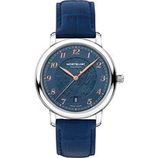 Montblanc Horloges Montblanc Star Legacy Automatic Date 39mm Limited Edition 1786 Pieces Wrist Watch Blue