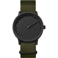 LEFF Amsterdam T40 Kvartsur Rostfritt Stål 40 mm Svart Fodral Rem 40mm Svart