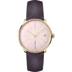 Junghans Dame Armbåndsure Junghans Womens Matt Pink 27/7232.00 Meister Fein Kleine Stainless-steel and Leather Automatic 1 Size