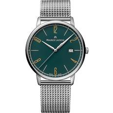 Klockor Maurice Lacroix Men's Green Eliros Date Quartz Watch EL1118-SS006-620-1