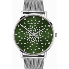 Sekonda Armbandsur Sekonda Celeste Dam 36 mm Kvartsur Med Analog Display Och Nätarmband I Rostfritt Stål 40499-AMZUK