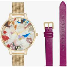 Veganska Armbandsur Olivia Burton OBGSET153 34mm Klocka
