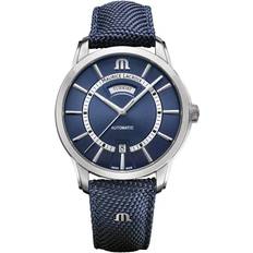 Maurice Lacroix Ure Maurice Lacroix Pontos Day Date PT6358-SS004-431-4 Man 42 mm Analog Automatisk Blue/White 42 mm