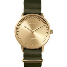 LEFF Amsterdam T40 Kvartsur Rostfritt Stål 40 mm Guld Fodral