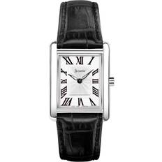 Accurist Rectangle Ladies' Black Leather