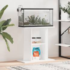 vidaXL white, 60 Aquarium Stand Fish Tank Stand Aquarium Base Sonoma Engineered Wood