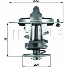 Termostatos de radiador Mahle ORIGINAL TX 72 85D Termostato, refrigerante Termostato de motor, Termostato, Termostato de agua 85 54 con junta HYUNDAI: Tucson, Getz, Matrix