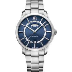 Maurice Lacroix Ure Maurice Lacroix Pontos Day Date PT6358-SS002-431-1 Man 42 mm Analog Automatisk Blue/White 42 mm