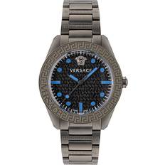 Versace Men Wrist Watches Versace Gents Greca Dome Grey VE2T00622