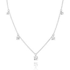 Sif Jakobs BELLUNO PICCOLO halsband vita Zirkoner silver