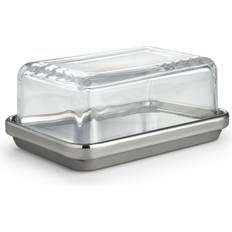 Smørbokse Alessi ES03 Smørfad med Glaslåg 165 x 115 mm Smørboks