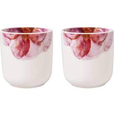 Porzellan Kupfer Villeroy & Boch 2er-Set Rose Garden Becher