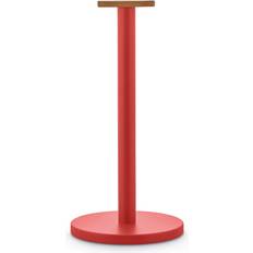 Rouge Porte-Rouleaux de Papier Alessi Mattina Paper Roll Holder Mit Bambusholz-Dekor Porte-Rouleau de Papier