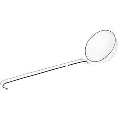 Riess Classic White Enamel Soup Ladle