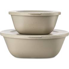 Beige Boîtes alimentaires Koziol Connect Set de boîtes À provisions Copenhagen 0.7 l 1. 3 l - Nature Desert Sand Boîte alimentaire