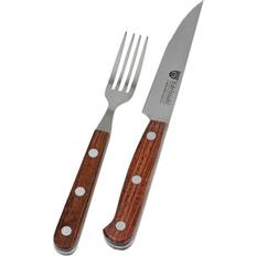 Bambù Set posate Gräwe Steakbesteck Steakhouse 2-teilig 1 Personen Edelstahl Set posate