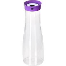 Viola Bottiglie d'Acqua Gräwe Wasserkaraffe Mit Wespenschutz, 1 Liter, Lila Brocca d'Acqua