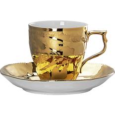 Con Mango Platos Rosenthal Taza Espresso Y Heritage Midas Blanco-Oro Platillo