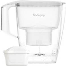 Porcelaine Pichets Sodapop 10029101 Carafe Filtrante 3 l Blanc Transparent Pichet