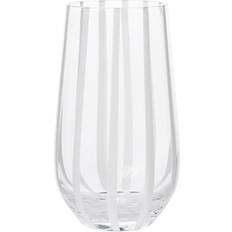 Verre Verres Broste Copenhagen Stripe À Boire 55 cl Clear-white Verre