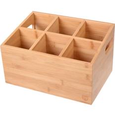 Bambus Bestikholdere Gräwe Bambus Besteckhalter 6 Fächer Utensil Holder