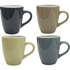 Koopman Set of 4 Large Coloured Cup