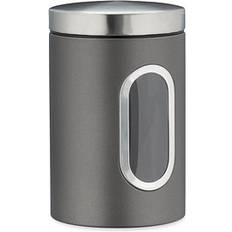 Grå - Metal Køkkenbeholdere Relaxdays Storage Canister 1.4 L for Coffee Flour Pasta Kitchen Container