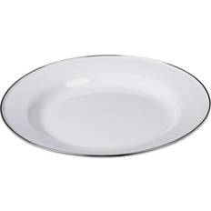 Esmalte Platos Gräwe Teller Emaille Ø 26 cm Weiß Plato de Postre