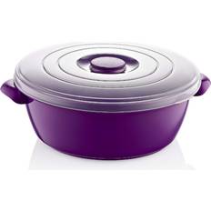 Apto para Congelador Hornos de Microondas Orion Maya Envase Redondo Para Comida con Tapa - 1.8 L Horno de Microondas