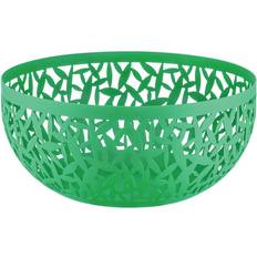 Verde Fruteros Alessi Cactus! Obstschale Ø21 cm - Grün/Stahl Epoxidharzlackiert/H 9.5 cm/Ø 21 cm Frutero