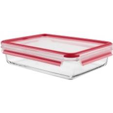 Adapté au four Rangement Cuisine EMSA Boite Clip & Close 2L - Rouge Boîte alimentaire