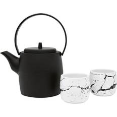 Bredemeijer Kobe Gift Set 1200 ml - Black / White Tetera