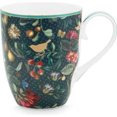 PiP Studio Kopper PiP Studio Winter Wonderland Krus 35 cl Porcelæn Mørk Blå Kop