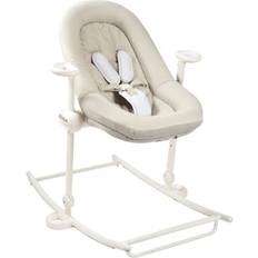 Harnais 3 points Chaises bébé Beaba Transat Up & Down Plus Greige Beige