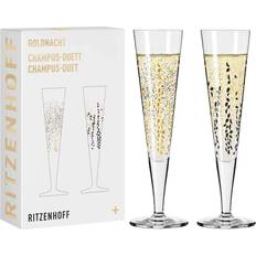 Ritzenhoff Goldnacht 2-pak Krystalglas Champagneglas 2stk