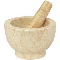 Beige Pressere & Stødere Cilio Jupiter Ø 13 cm Marmor Morter