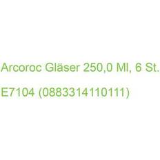 Arcoroc Bekers Arcoroc Set Van 6 Stuks Theeglazen 250 ml