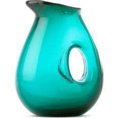 Vert Pichets Pols Potten Jug With Hole, Turquoise - Bleu Pichet