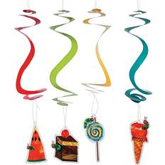 Fun Express The very hungry caterpillar hanging swirl decorations, 12 pc