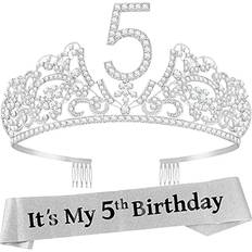 Birthdays Sashes Meant2Tobe 5Th Birthday Gifts For Girl 5Th Birthday Tiara And Sash 5Th